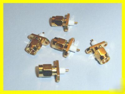 Sma plug 2-hole panel mount extend dielectric 5PCS/lot