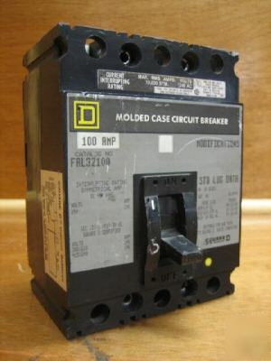 Square d circuit breaker FAL32100 100AMP a 100A amp