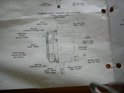 Sweco / baldor 1/2 hp electric motor 