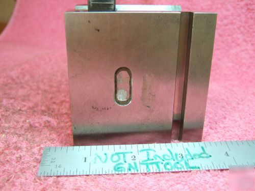 Vblock jig grindtoolmaker made hardened w/clamp used 