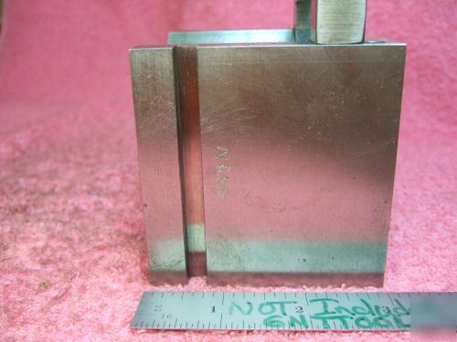 Vblock jig grindtoolmaker made hardened w/clamp used 