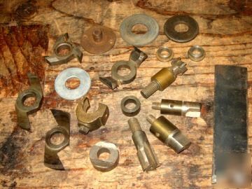 Vintage antique shaper head moulder cutter tool lot 