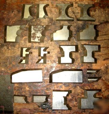 Vintage antique shaper head moulder cutter tool lot 