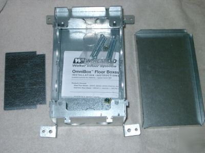 Wiremold walker outlet floorbox 880S2 two gang steel