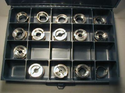 (15) piece burndy stainless steel die set w/metal case