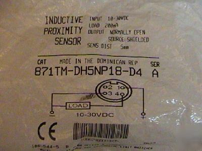 Allen-bradley inductive proximity sensor 871TM-DH5NP18