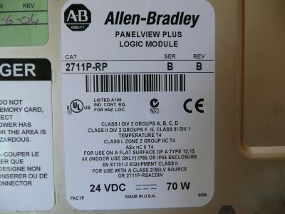 Allen bradley panelview plus 2711P-T7C4D1 a 2711PT7C4D1