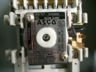 Asco 91762031C lighting contactor 6 pole 