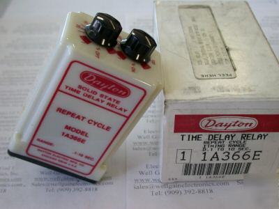 Dayton 1A366E ssr delay timer 120V repeat cycle 0.1-10S