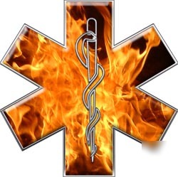 Emt ems mfr medic decal reflective 12