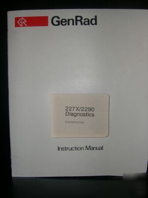 Genrad 227X/2290 diagnostics instruction manual