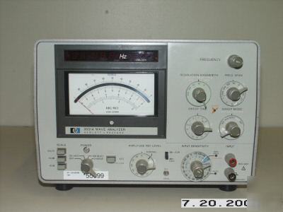 Hp 3581A wave analyzer 15 hz to 50KHZ. 5-digit led.