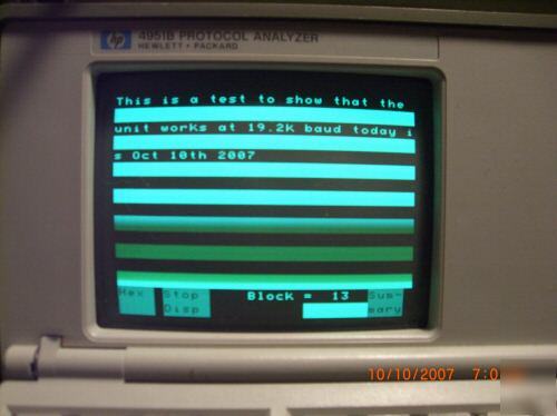 Hp protocol analyzer -- rs-232 gps data capture / debug
