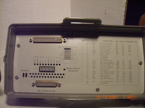 Hp protocol analyzer -- rs-232 gps data capture / debug