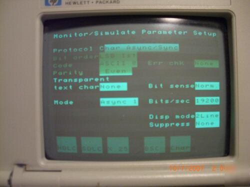 Hp protocol analyzer -- rs-232 gps data capture / debug