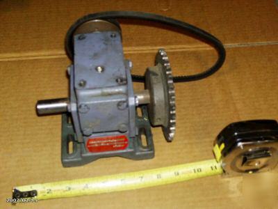 Hub city right angle dual outpt gear reducer 50:1 ratio