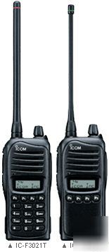 Icom F3021 vhf 128 ch 5 w with charger battery antenna