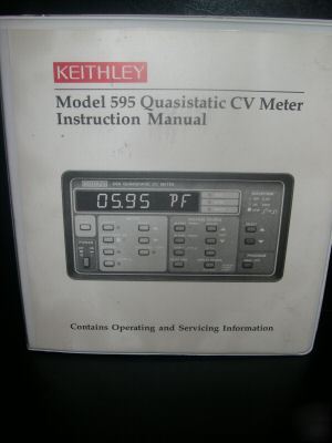 Keithley model 595 quasistatic cv meter instruction 