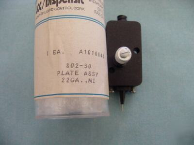 Lcc/ dispensit A1010045 802-30 plate assy, 22GA. < 