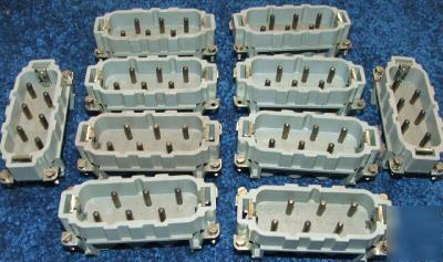 Lot of 20 t&b series c male & fem screw terminal insert