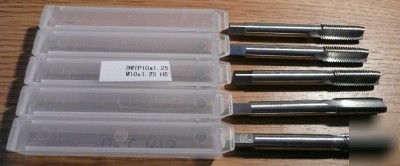 New 5PC hss M10 x 1.25 quality import plug tap