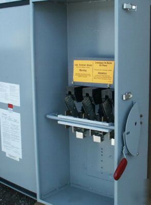 New westinghouse 400A 600V 350HP JHUN365 safety switch 