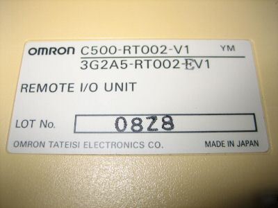 Omron C500-RT002-V1 remote i/o unit 3G2A5-RT002-EV1 