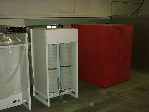 Powder coating spray booth