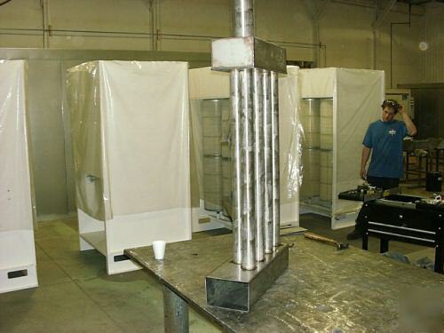 Powder coating spray booth