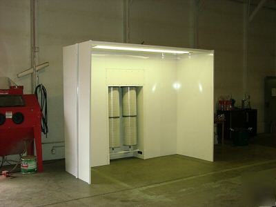 Powder coating spray booth