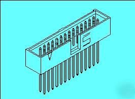 Samtec r/a terminal strip, 50 pin dual row, .100