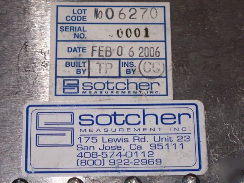 Sotcher equipment 40327 30A,0.1 ohm continuity test