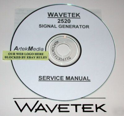 Wavetek 2520 service manual
