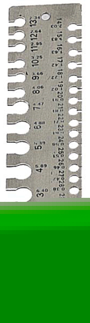 ''british standard'' wire/ sheet gauge
