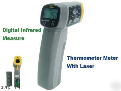 Digital infrared measure thermometer meter with laser