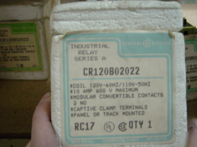 Ge CR120B02022 2 pole relay