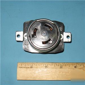 Hubble twistlock connector receptacle