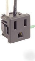 Leviton receptacle white snap-in 1374 ( 10 units)