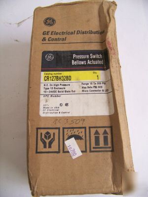 New ge bellows actuated pressure switch CR127BH32BD