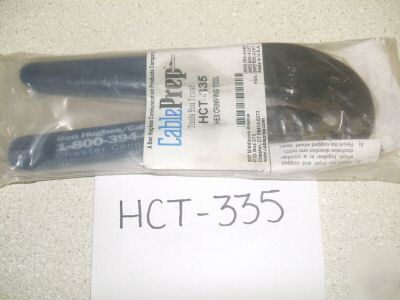 New hex steel crimping tool ( cable prep ) # hct - 335 