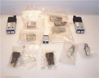 New master specialties lot w/ several lighted switches