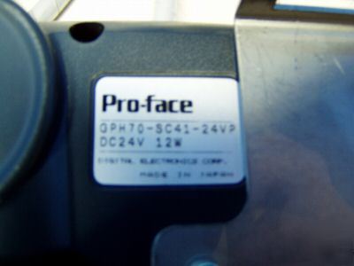 Pro-face teach pendant touch panel m/n: GPH70-SC41-24VP