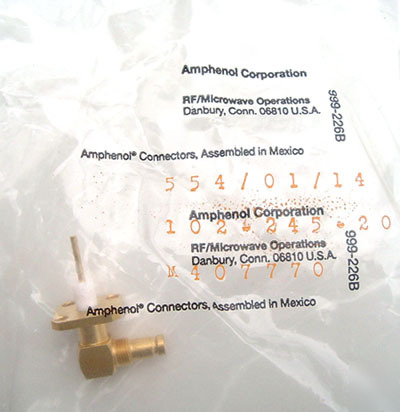 Rf connector ~ 50 ohm receptacle ~ amphenol (1)