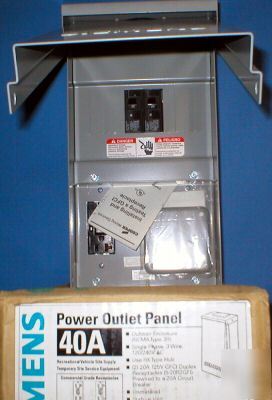 Siemens P77US rv site power supply 40A w/gfci receps