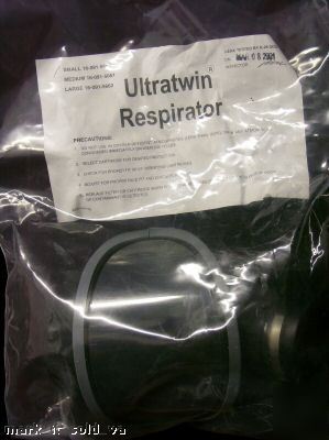  msa ultratwin full facepiece respirator sz m