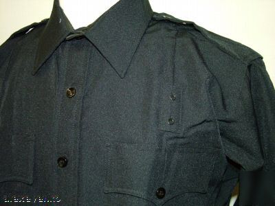 2 pocket tactical uniform dress shirt blue 15/32