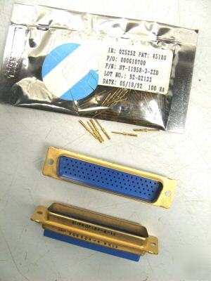 20 amphenol aerospace 78 pin connectors w/gold contacts