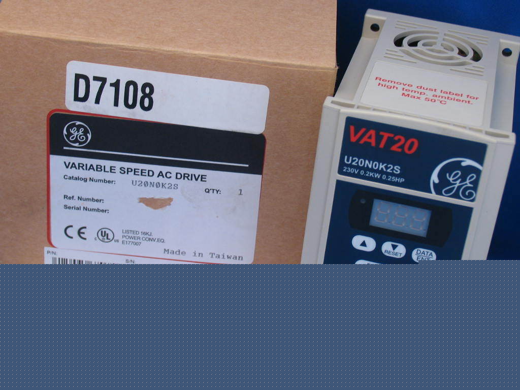 1/4 hp ge vat 20 U2ONOK2S variable speed ac drive * *