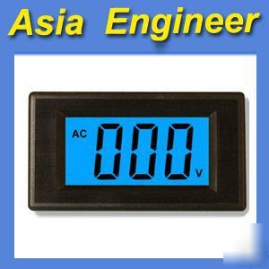 3 1/2 blue lcd digital volt panel meter ac 50-300V