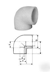 32MM hp pvdf 90 deg elbow socket fusion